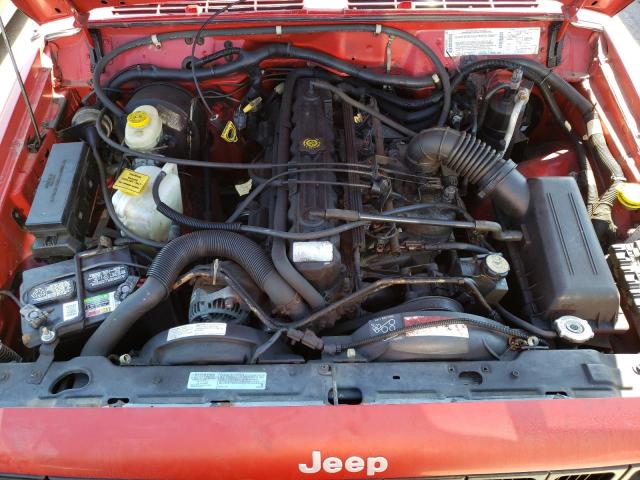 1J4FN28S4YL251475 - 2000 JEEP CHEROKEE SE RED photo 11