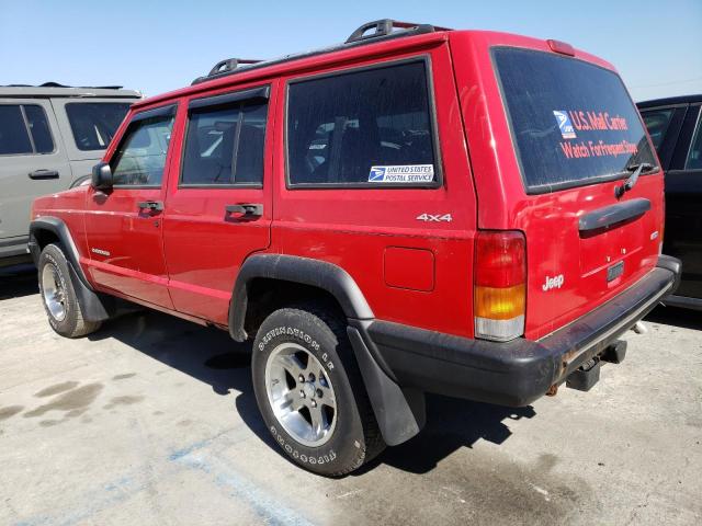 1J4FN28S4YL251475 - 2000 JEEP CHEROKEE SE RED photo 2