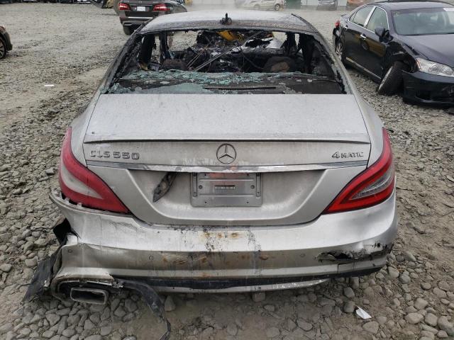 WDDLJ9BB6CA052265 - 2012 MERCEDES-BENZ CLS 550 4MATIC SILVER photo 6