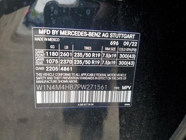 W1N4M4HB7PW271561 - 2023 MERCEDES-BENZ GLB 250 4MATIC BLACK photo 13