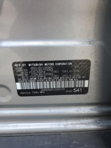 JA4AD3A31LZ025731 - 2020 MITSUBISHI OUTLANDER SE SILVER photo 13