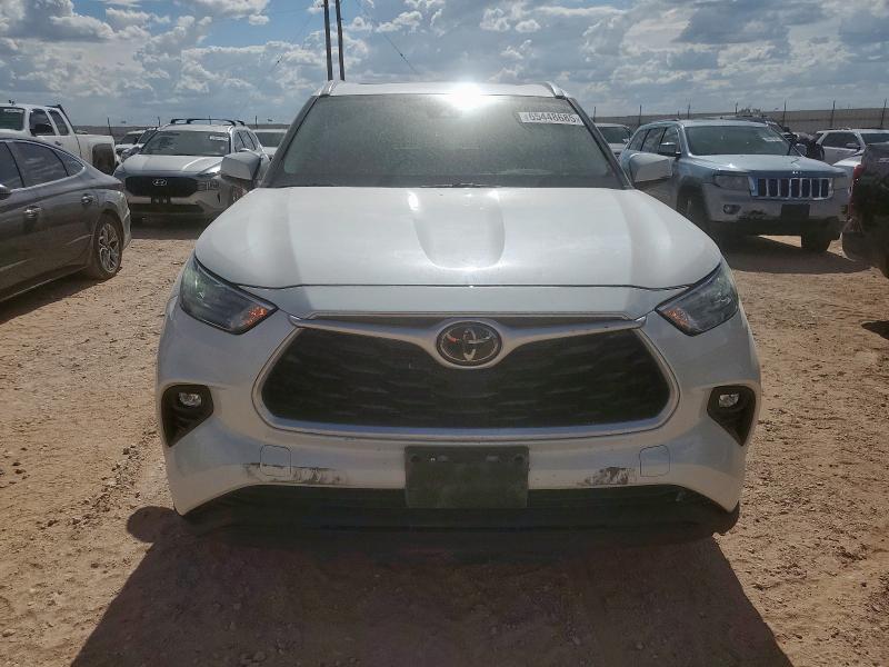 5TDGZRAH1LS511439 - 2020 TOYOTA HIGHLANDER XLE WHITE photo 5