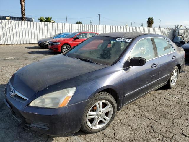 1HGCM56387A033821 - 2007 HONDA ACCORD se SE BLUE photo 2