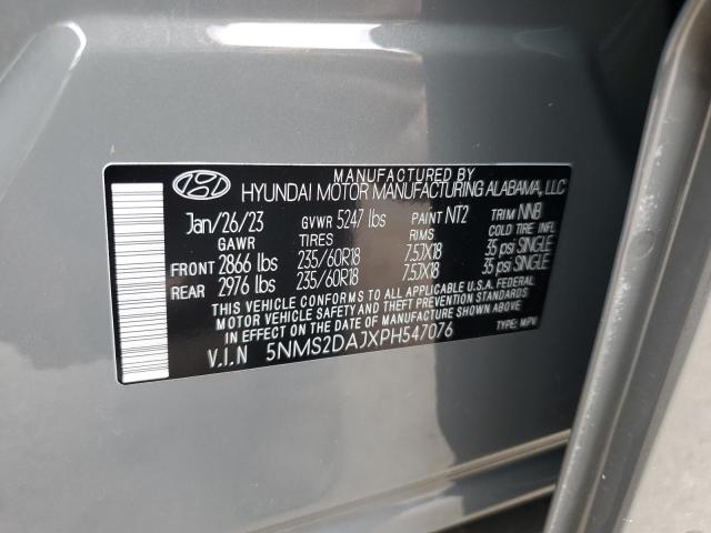 5NMS2DAJXPH547076 - 2023 HYUNDAI SANTA FE SEL 灰色 照片 13