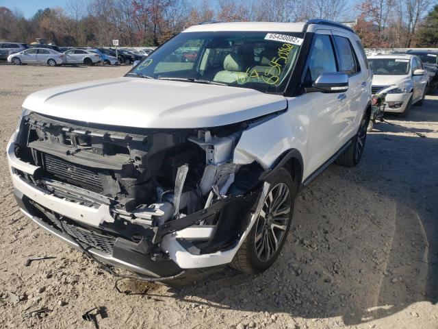 1FM5K8HT7GGB38970 - 2016 FORD EXPLORER PLATINUM WHITE photo 9