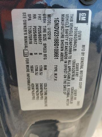 1GNDV23188D109661 - 2008 CHEVROLET UPLANDER LS BLUE photo 13