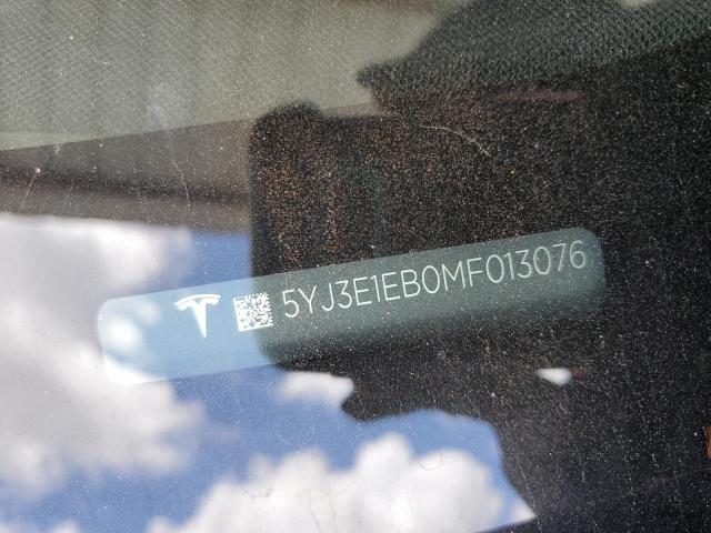 5YJ3E1EB0MF013076 - 2021 TESLA MODEL 3 Qırmızı foto 12