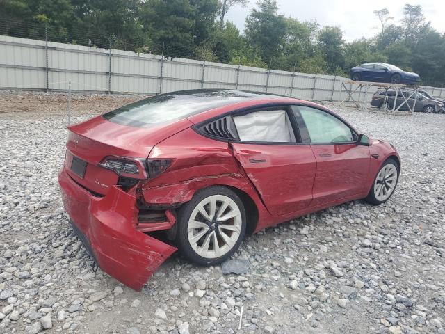 5YJ3E1EB0MF013076 - 2021 TESLA MODEL 3 Qırmızı foto 3