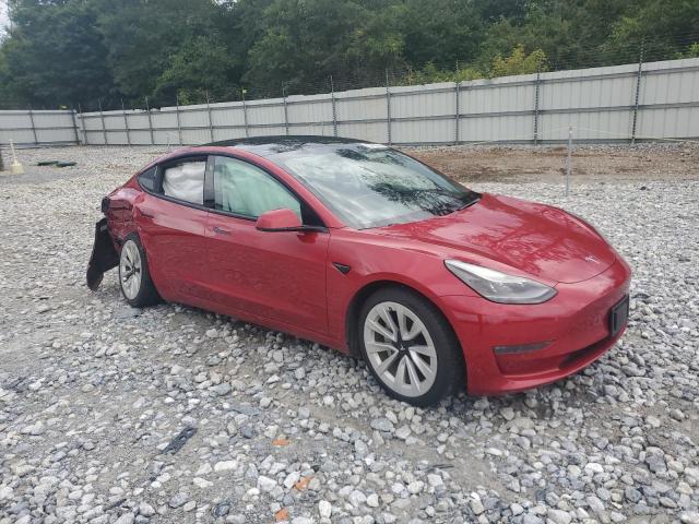 5YJ3E1EB0MF013076 - 2021 TESLA MODEL 3 Qırmızı foto 4