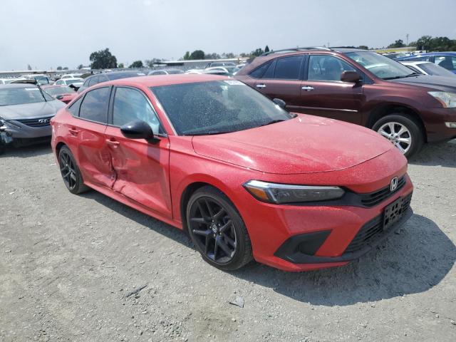 2HGFE2F53NH500670 - 2022 HONDA CIVIC SPORT 红色 照片 4