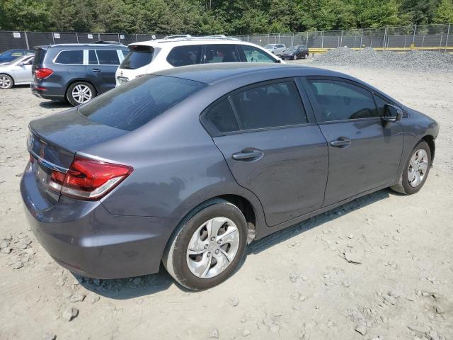 2HGFB2F55EH507662 - 2014 HONDA CIVIC LX GRAY photo 3