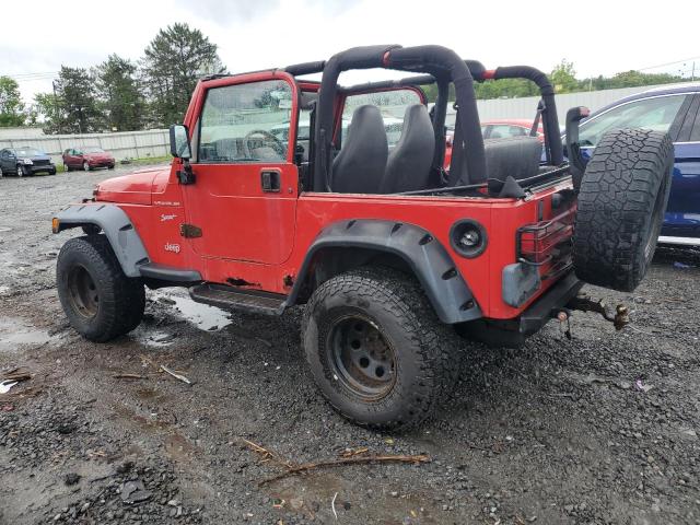 1J4FY19S1XP423677 - 1999 JEEP WRANGLER / SPORT RED photo 2