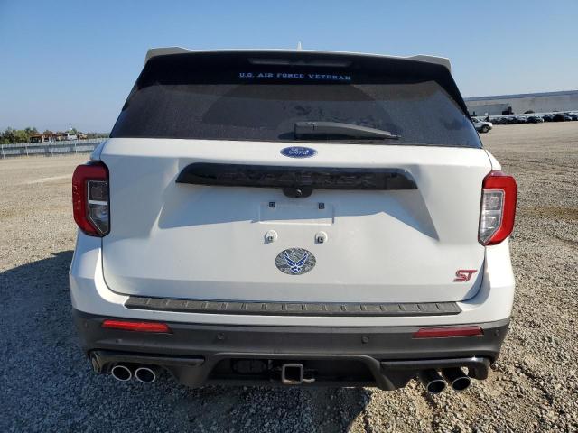 1FM5K8GC9LGA06403 - 2020 FORD EXPLORER ST WHITE photo 6