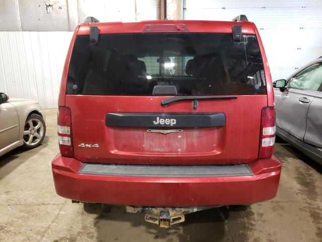 1J4PN2GKXAW106743 - 2010 JEEP LIBERTY SPORT RED photo 6