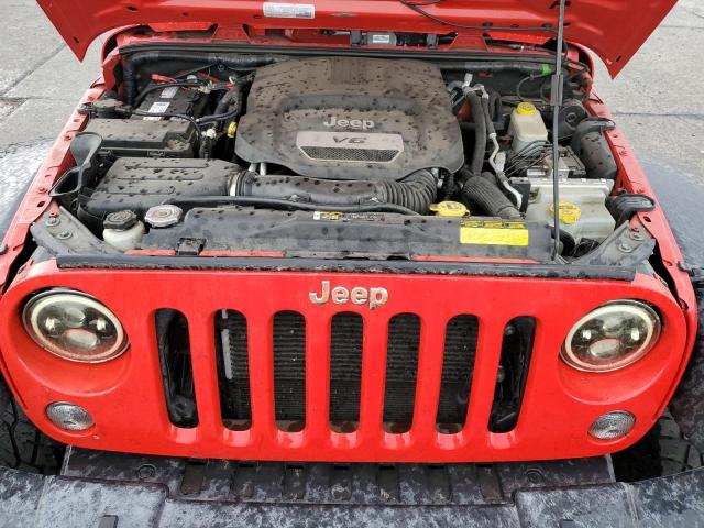 1C4BJWDG6HL549728 - 2017 JEEP WRANGLER U SPORT 红色 照片 12