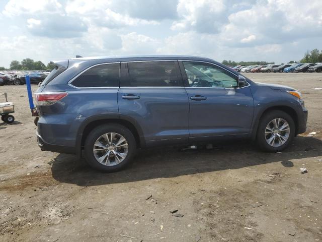 5TDJKRFH6ES059624 - 2014 TOYOTA HIGHLANDER XLE BLUE photo 3