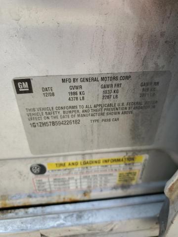 1G1ZH57B594226182 - 2009 CHEVROLET MALIBU 1LT 灰色 照片 12