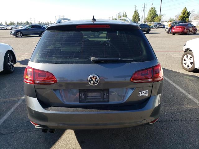 3VWCA7AU4FM500542 - 2015 VOLKSWAGEN GOLF SPORT TDI S GRAY photo 6