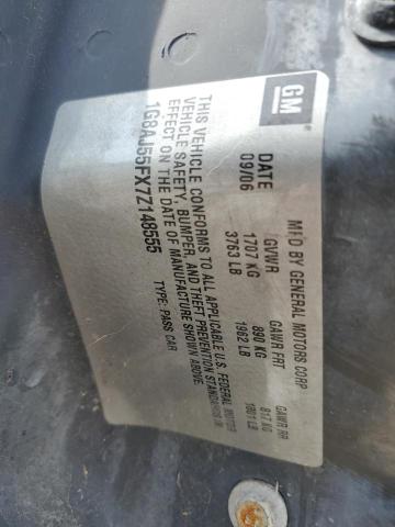 1G8AJ55FX7Z148555 - 2007 SATURN ION LEVEL 2 SILVER photo 12