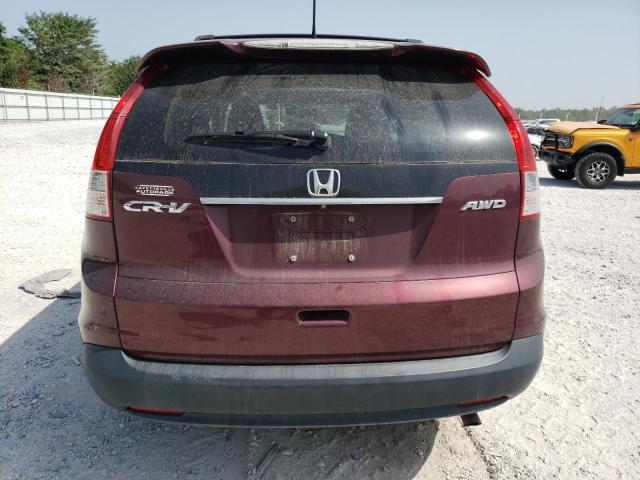 5J6RM4H7XEL015447 - 2014 HONDA CR-V EXL BURGUNDY photo 6