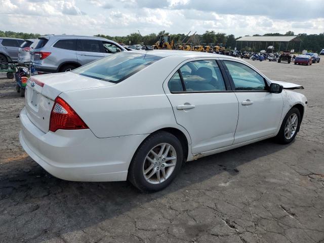 3FAHP0GA6BR240093 - 2011 FORD FUSION S WHITE photo 3