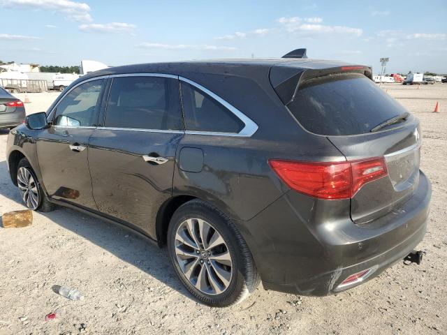 5FRYD3H66EB006460 - 2014 ACURA MDX TECHNOLOGY GRAY photo 2