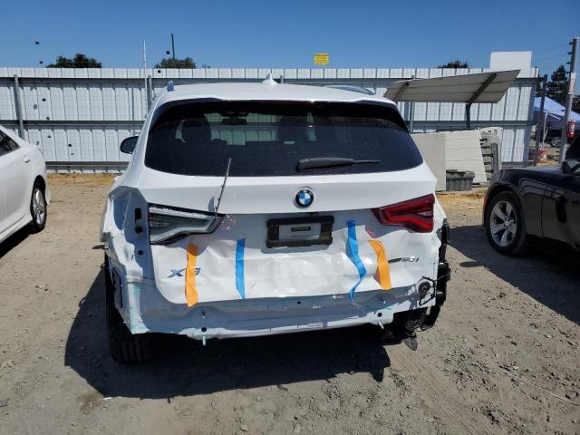 5UXTY5C02LLT37284 - 2020 BMW X3 XDRIVE30I WHITE photo 6