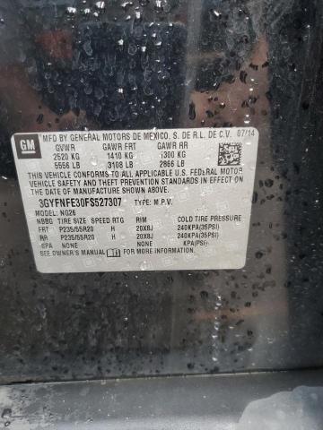 3GYFNFE30FS527307 - 2015 CADILLAC SRX PERFORMANCE COLLECTION BLACK photo 14