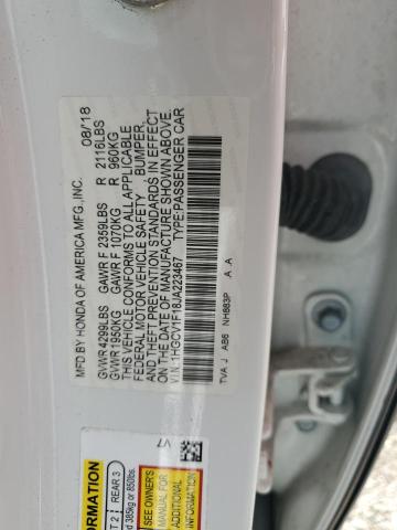 1HGCV1F18JA223467 - 2018 HONDA ACCORD LX თეთრი ფოტო 12