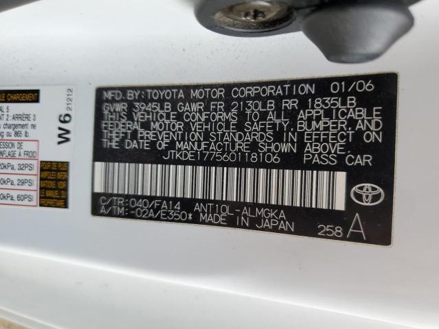 JTKDE177560118106 - 2006 TOYOTA SCION TC Ağ foto 12