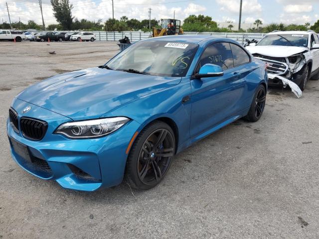 WBS1J5C58JVD36548 - 2018 BMW M2 Blau Foto 1