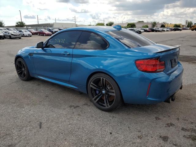 WBS1J5C58JVD36548 - 2018 BMW M2 BLUE photo 2