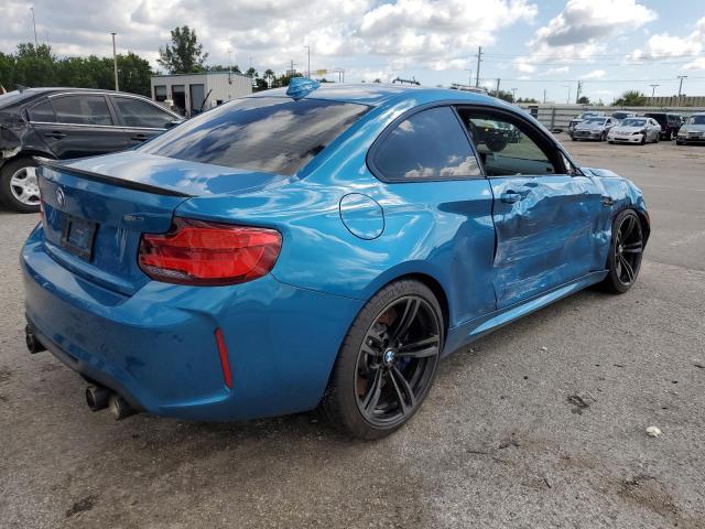 WBS1J5C58JVD36548 - 2018 BMW M2 BLUE photo 3