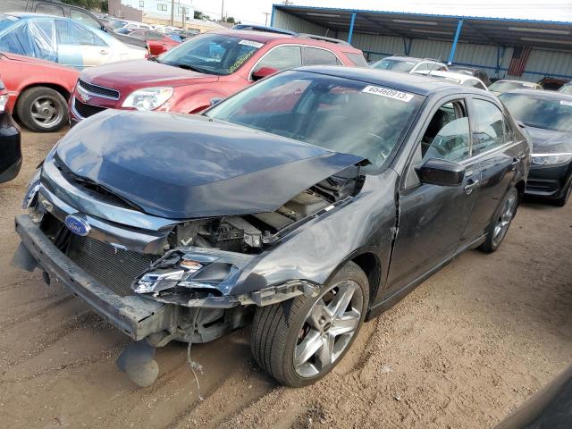 3FAHP0DC2BR266602 - 2011 FORD FUSION SPORT BLACK photo 1