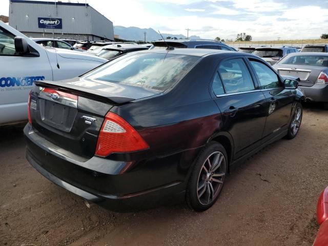 3FAHP0DC2BR266602 - 2011 FORD FUSION SPORT BLACK photo 3