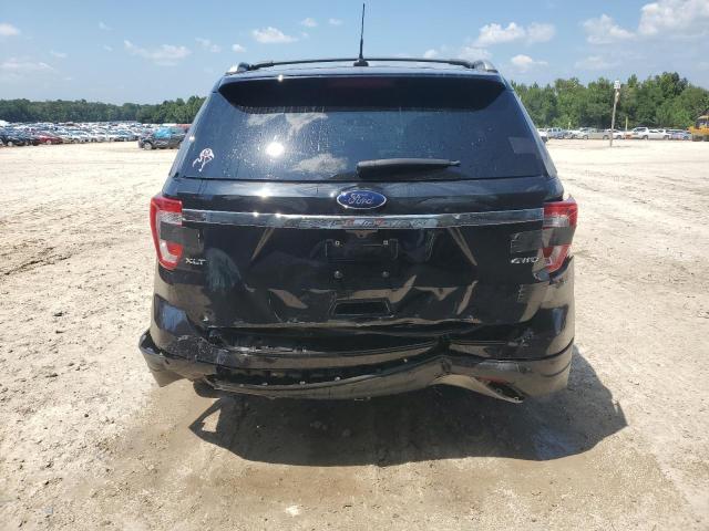 1FM5K8D89KGB26362 - 2019 FORD EXPLORER XLT BLACK photo 6