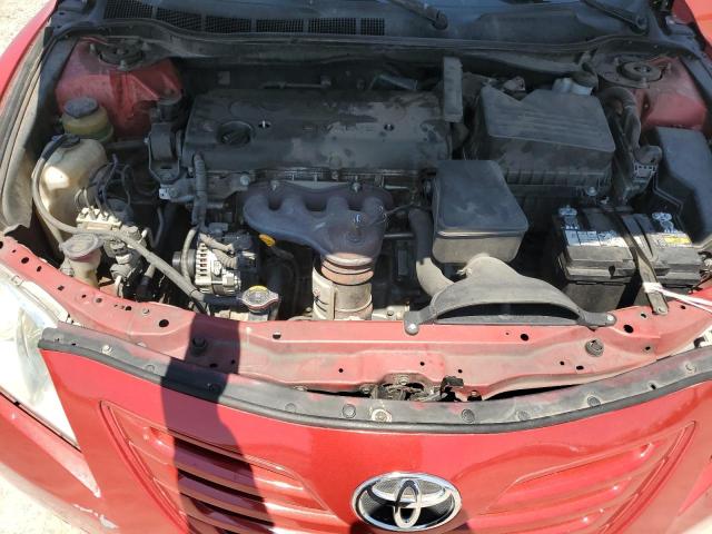 4T1BE46K07U126593 - 2007 TOYOTA CAMRY CE RED photo 11