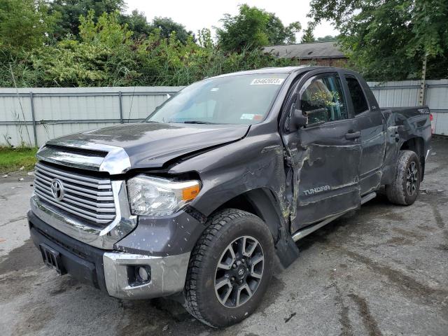 5TFUY5F13HX654789 - 2017 TOYOTA TUNDRA DOUBLE CAB SR/SR5 GRAY photo 1