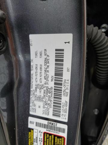 5TFUY5F13HX654789 - 2017 TOYOTA TUNDRA DOUBLE CAB SR/SR5 GRAY photo 12