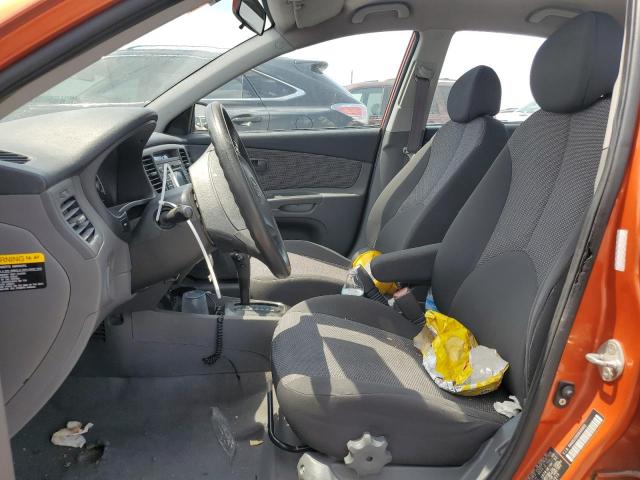 KNADE223596491615 - 2009 KIA RIO BASE ORANGE photo 7