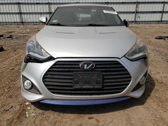 KMHTC6AE4EU189314 - 2014 HYUNDAI VELOSTER TURBO GRAY photo 5