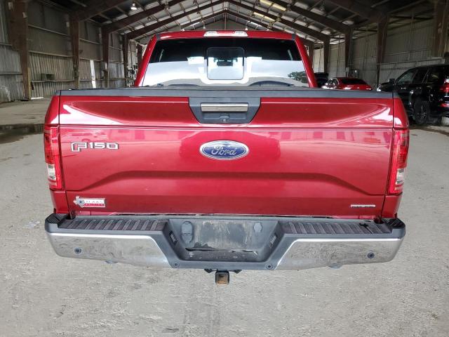 1FTEW1CF3GKF47787 - 2016 FORD F150 SUPERCREW RED photo 6