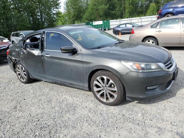 1HGCR2F58EA128622 - 2014 HONDA ACCORD SPORT GRAY photo 4