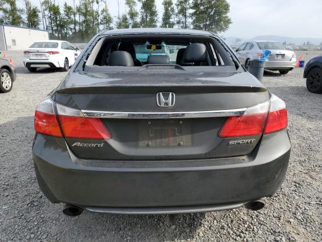 1HGCR2F58EA128622 - 2014 HONDA ACCORD SPORT GRAY photo 6