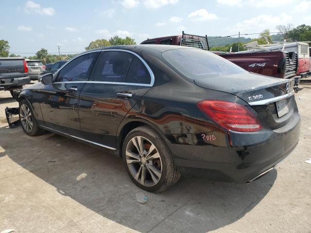 55SWF4KB6FU004044 - 2015 MERCEDES-BENZ C300 300 4MATIC BLACK photo 2