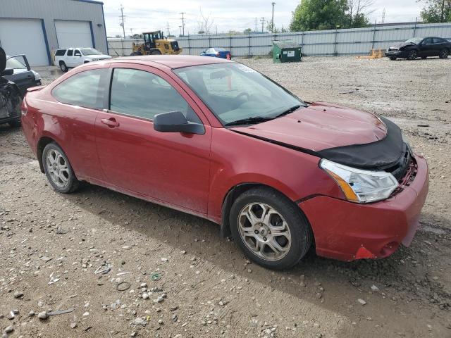 1FAHP3CN0AW134518 - 2010 FORD FOCUS SE RED photo 4