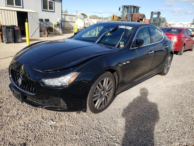 ZAM57XSA0G1179477 - 2016 MASERATI GHIBLI BLACK photo 2