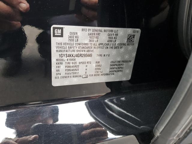 1GYS4KKJ4GR290449 - 2016 CADILLAC ESCALADE ESV PLATINUM 黑色 照片 14