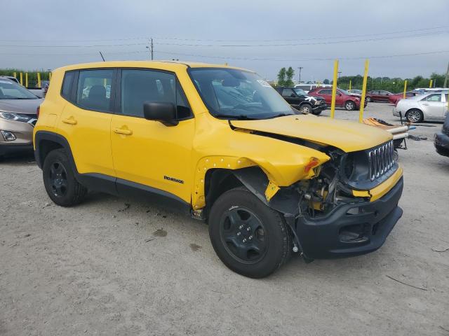 ZACCJBAT9GPD75467 - 2016 JEEP RENEGADE SPORT YELLOW photo 4