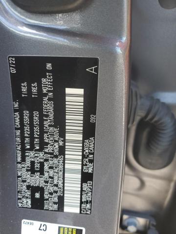 2T2JGMDAXNC089465 - 2022 LEXUS RX 450H CHARCOAL photo 13